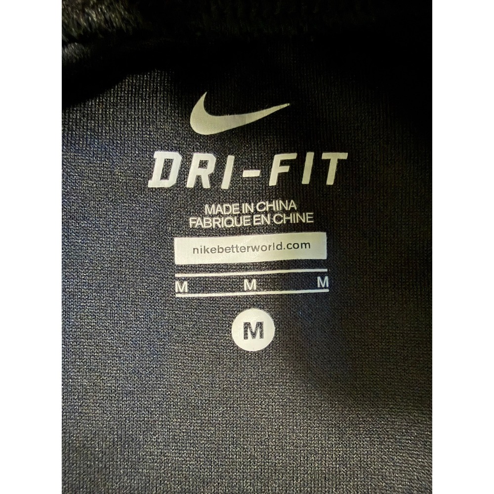 Nike Dri-FIT Mens Medium Black Teal Splash Graphic Training Shirt Raglan Sleeve - Picture 3 of 3